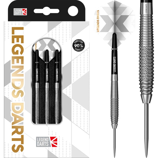 Legend Darts - Steel Tip - 90% Tungsten - Pro Series - V27 - Torpedo Centre Knurl