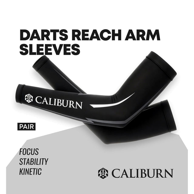 CALIBURN Darts REACH Arm Sleeves (Pair) - Black