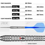 Caliburn Rix Darts - Steel Tip - 90% Tungsten - R4