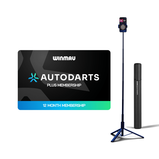 Winmau Autodarts Tripod Bundle - Travel Stand & 12 Month Lens Subscription