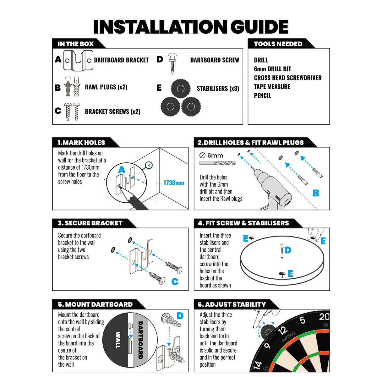 Caliburn AVA360 Dartboard - Professional - Ultra Thin Wiring
