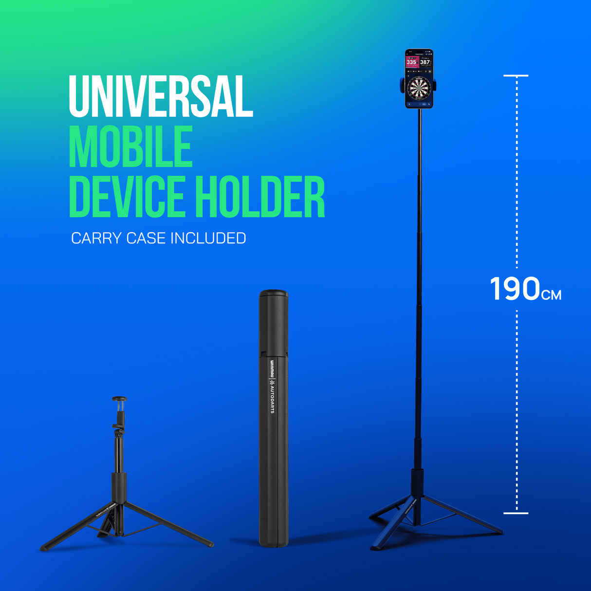Winmau Autodarts Tripod Bundle - Travel Stand & 12 Month Lens Subscription