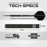 Winmau Blackout Darts - Steel Tip - 90% Tungsten - Style 2
