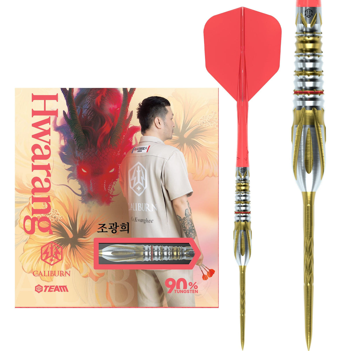 Caliburn Players Darts - Steel Tip - 90% Tungsten - Hwarang 22g