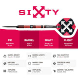BULL'S Sixty Darts - Steel Tip - 90% Tungsten - S1