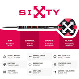BULL'S Sixty Darts - Steel Tip - 90% Tungsten - S2