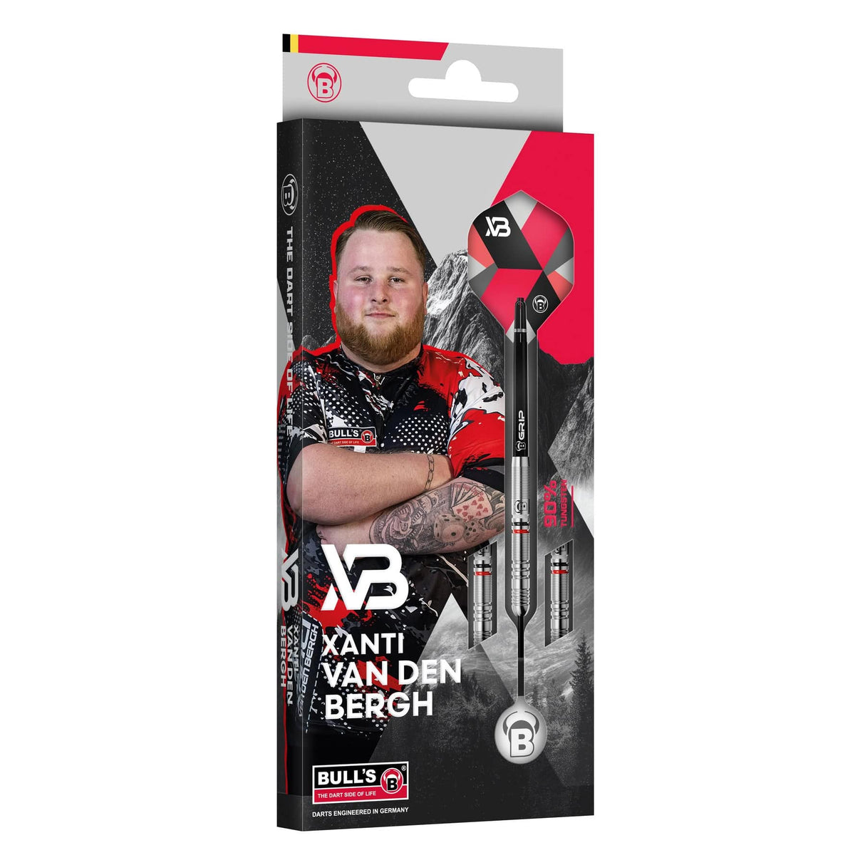 BULL'S Xanti van den Bergh Darts - Steel Tip Darts - 90% Tungsten