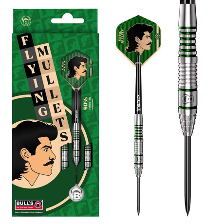 BULL'S Flying Mullet Darts - Steel Tip - 90% Tungsten