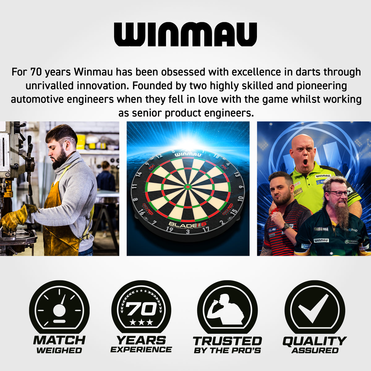 Winmau Michael van Gerwen Darts - Steel Tip - 90% Tungsten - Signature