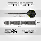 Winmau Michael van Gerwen Darts - Steel Tip - 90% Tungsten - Signature