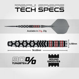 Winmau Fornax Switch Darts - Steel Tip - 90% Tungsten - Tapered