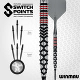 Winmau Fornax Switch Darts - Steel Tip - 90% Tungsten - Tapered