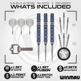 Winmau Lunaris Switch Darts - Steel Tip - 90% Tungsten - Parallel