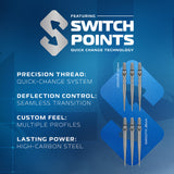Winmau Lunaris Switch Darts - Steel Tip - 90% Tungsten - Parallel