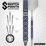 Winmau Lunaris Switch Darts - Steel Tip - 90% Tungsten - Parallel
