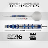 Winmau Lunaris Switch Darts - Steel Tip - 90% Tungsten - Tapered