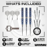 Winmau Lunaris Switch Darts - Steel Tip - 90% Tungsten - Tapered