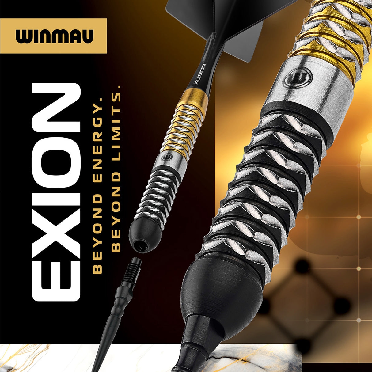 Winmau Exion Switch Darts - Steel Tip - 90% Tungsten - Parallel