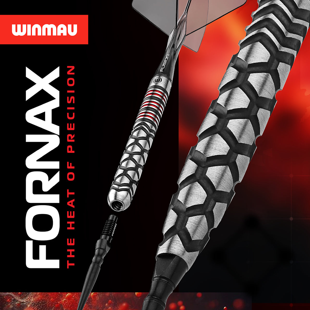 Winmau Fornax Switch Darts - Steel Tip - 90% Tungsten - Parallel