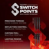 Winmau Fornax Switch Darts - Steel Tip - 90% Tungsten - Parallel