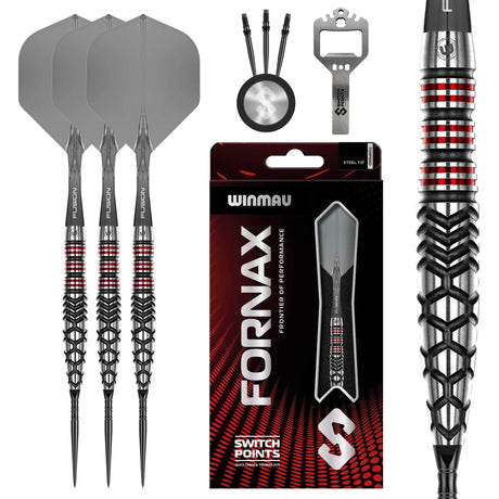 Winmau Fornax Switch Darts - Steel Tip - 90% Tungsten - Torpedo
