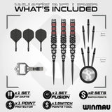 Winmau Fornax Switch Darts - Steel Tip - 90% Tungsten - Torpedo