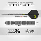 Winmau Michael van Gerwen Switch Darts - Steel Tip - 90% Tungsten - Signature