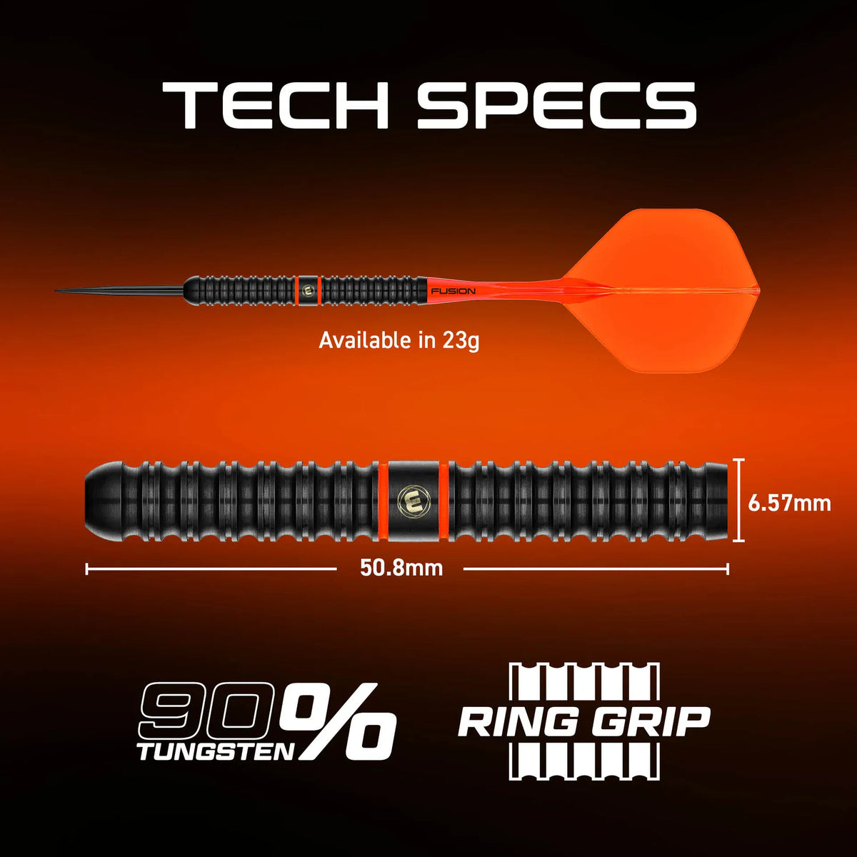 Winmau Emma Paton Darts - Steel Tip - 90% Tungsten - 23g