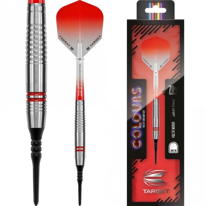 *Target Colours II Darts - Soft Tip - Red - 18g-D7811