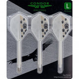 *Condor Dart Flights - Standard - Footprint Bear - White & Black