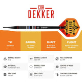 BULL'S Cor Dekker Darts - Soft Tip - 90% Tungsten 20g
