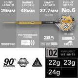 Target Bolide Envy Darts - Steel Tip - 90% Tungsten - 02