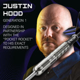 Target Justin Hood Darts - Steel Tip - 90% Tungsten 23g