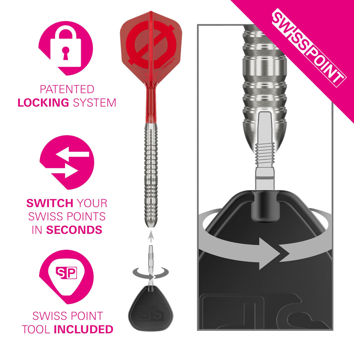 Target Group Ø Darts - Steel Tip - 50% Tungsten - SP03