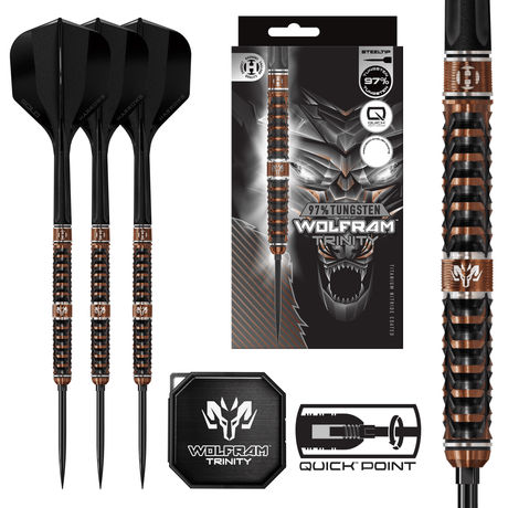 Harrows Wolfram Trinity Darts - Steel Tip - 97% Tungsten