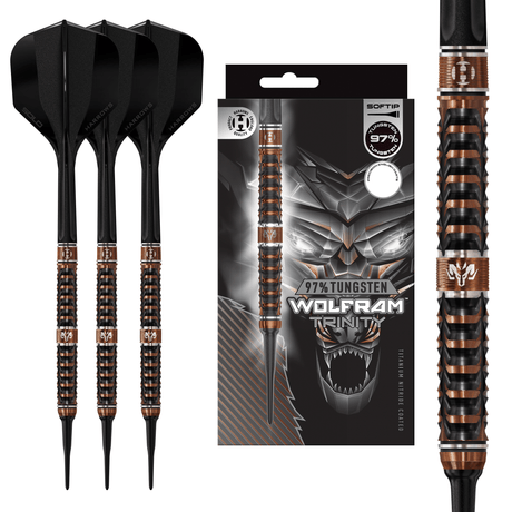 Harrows Wolfram Trinity Darts - Soft Tip - 97% Tungsten
