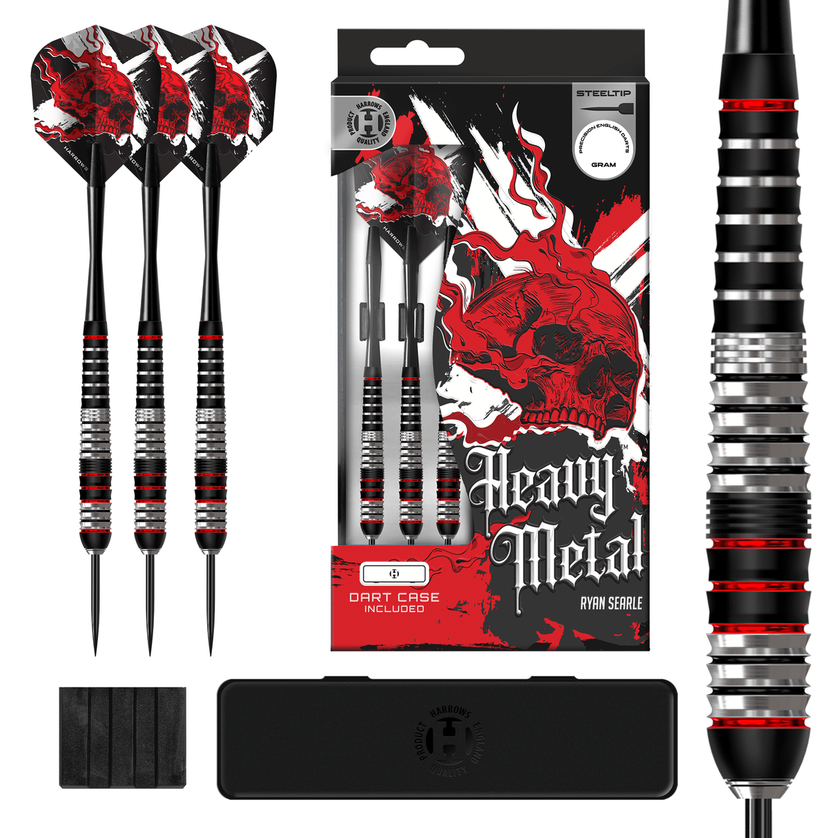Harrows Ryan Searle Darts - Steel Tip - Brass - Heavy Metal