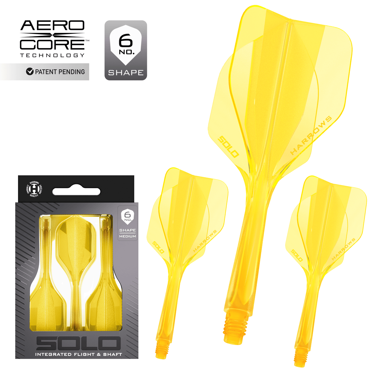 Harrows Solo Dart Flights - Moulded Flight & Shaft