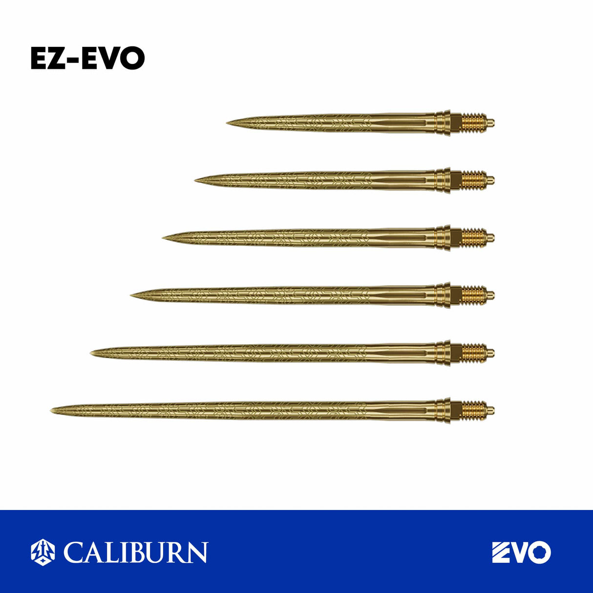 CALIBURN EZ-EVO Dart Points - Steel Tip - Laser Armour