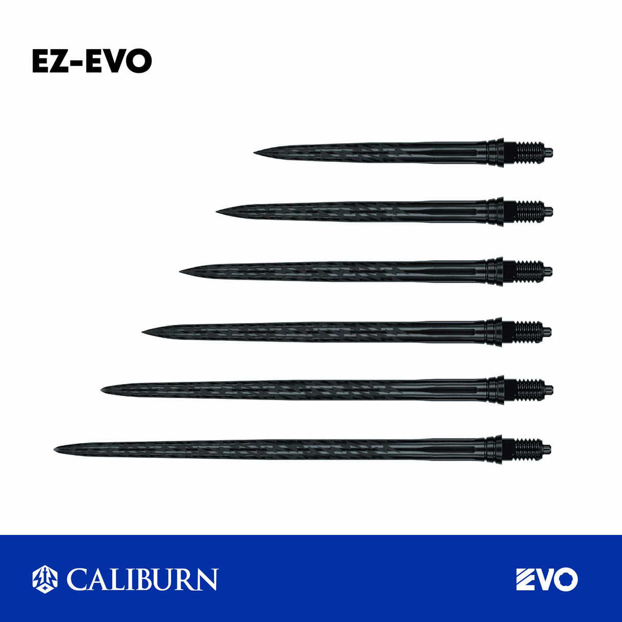 CALIBURN EZ-EVO Dart Points - Steel Tip - Laser Lightning