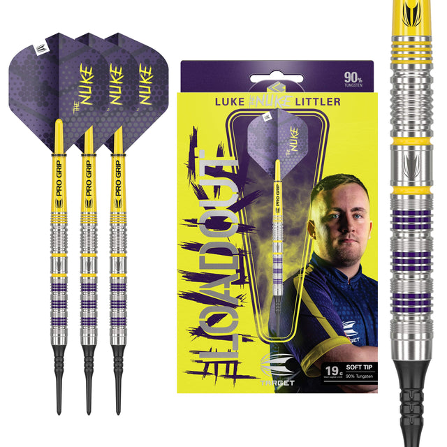 Target Luke Littler Darts - Soft Tip - 95% Tungsten - Loadout 19g