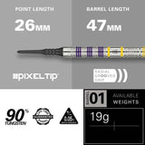 Target Luke Littler Darts - Soft Tip - 95% Tungsten - Loadout 19g
