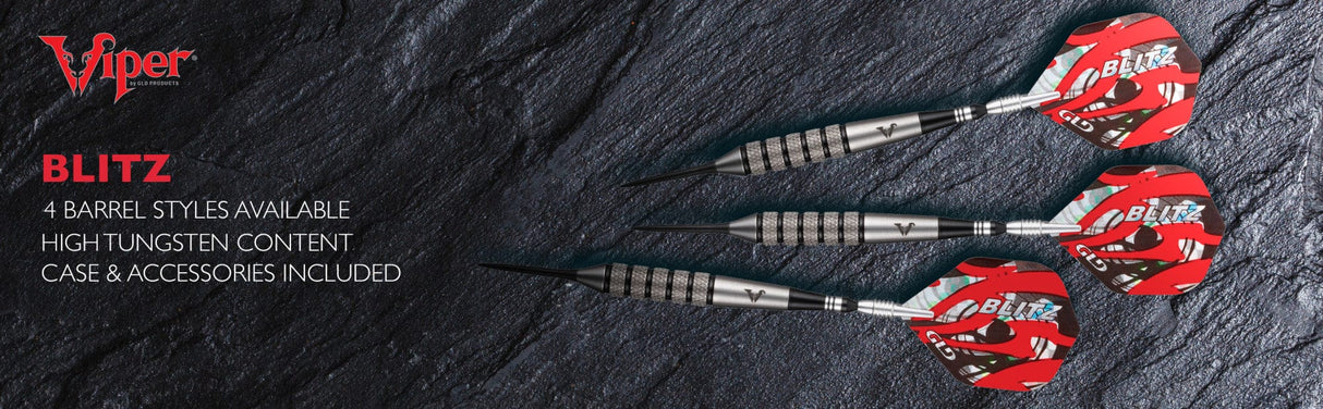 Viper Blitz Darts - Steel Tip - 95% Tungsten