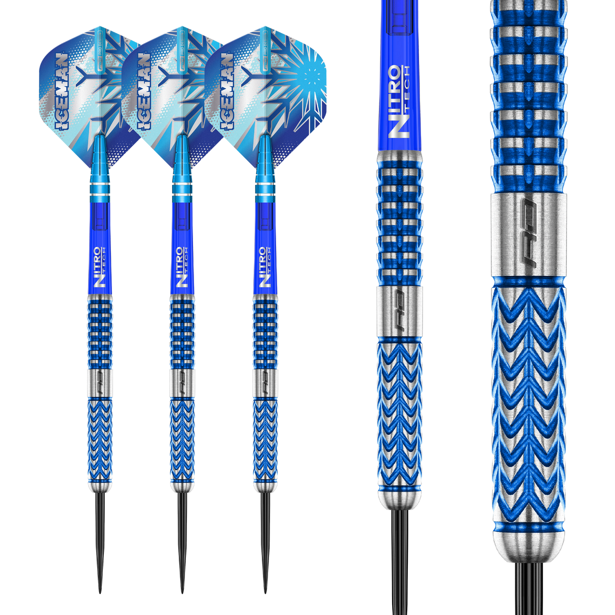 Red Dragon Gerwyn Price Darts - Steel Tip - 90% Tungsten - Glacier
