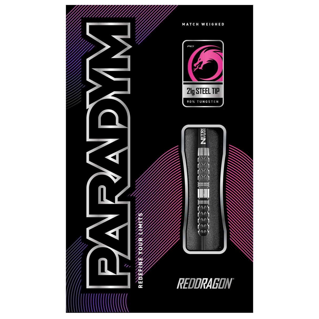 Red Dragon Paradym Darts - Steel Tip - 90% Tungsten - Parallel