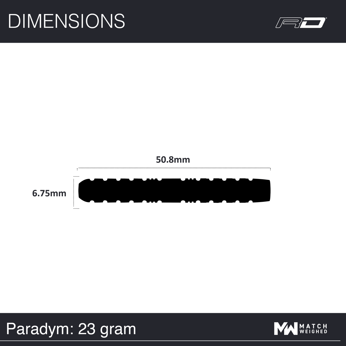 Red Dragon Paradym Darts - Steel Tip - 90% Tungsten - Parallel