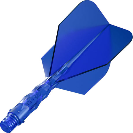 Viper Diamond Core Dart Flights - Moulded Flights & Shaft - Standard - Blue