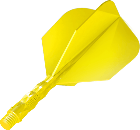 Viper Diamond Core Dart Flights - Moulded Flights & Shaft - Standard - Neon Yellow