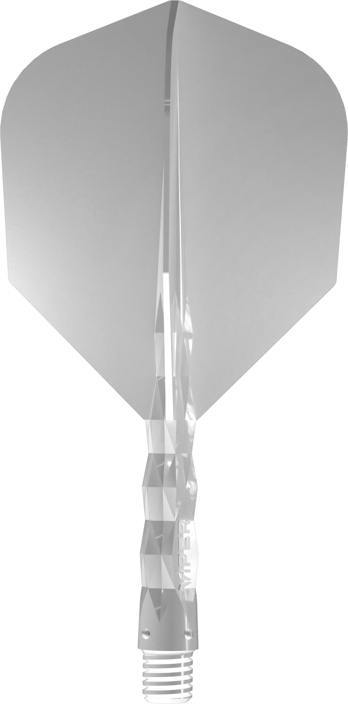 Viper Diamond Core Dart Flights - Moulded Flights & Shaft - Standard - White