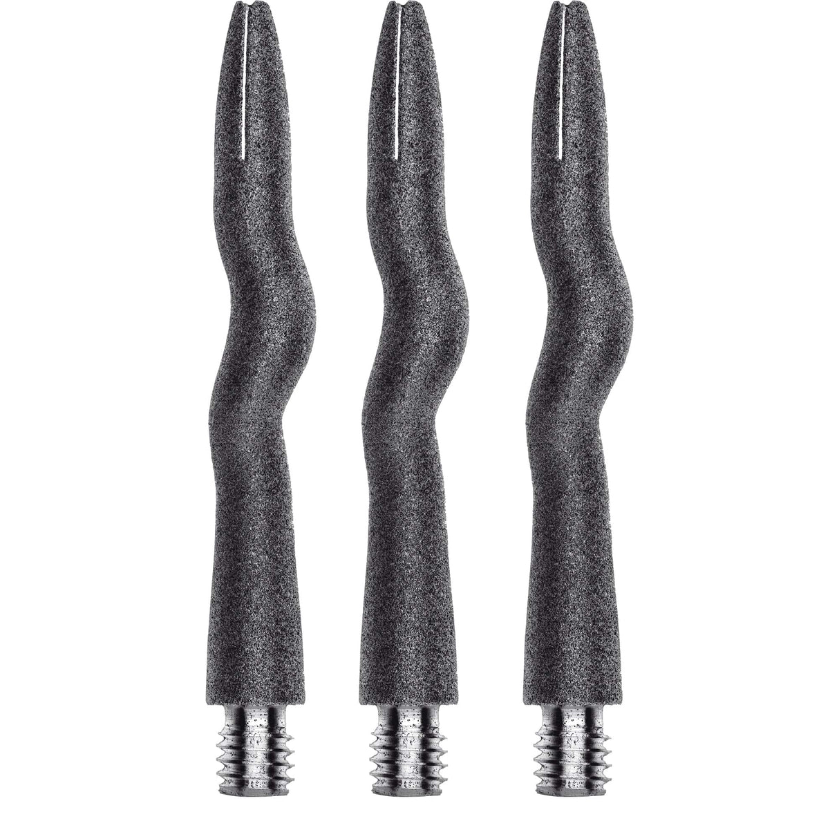 Caliburn Curly Dart Shafts - Aluminium - Sandblasted